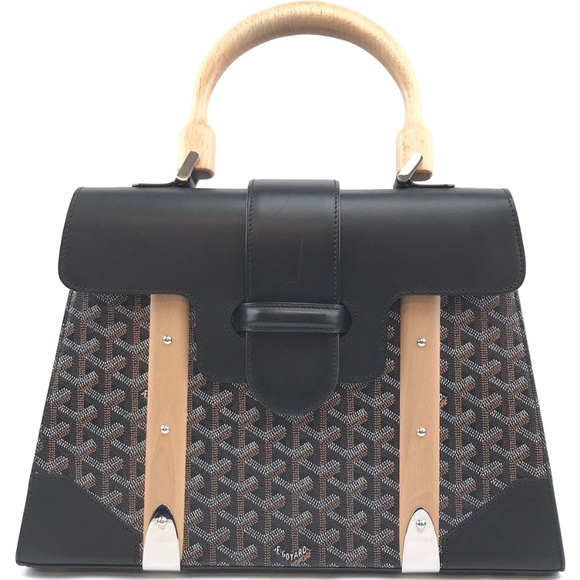 Goyard Handbags - Saigon Mm Top Handle Flap Kelly-style Wood Satchel